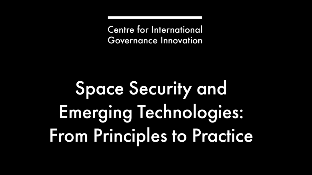 Space Security and Emerging Technologies: From Principles to Practice